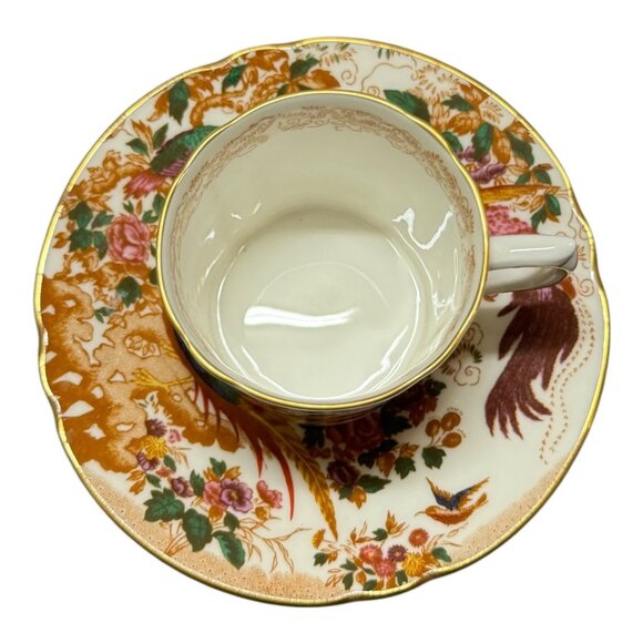 Royal Crown Derby Olde Avesbury Bone China Tea Cup & Saucer Set - Picture 12 of 13